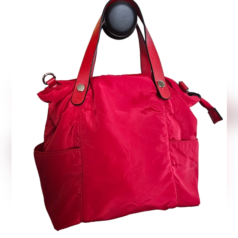 Zara Basic Collection Red Cherry Tote Cross-Body/… - image 3